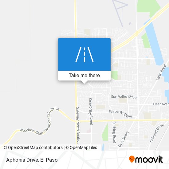 Aphonia Drive map