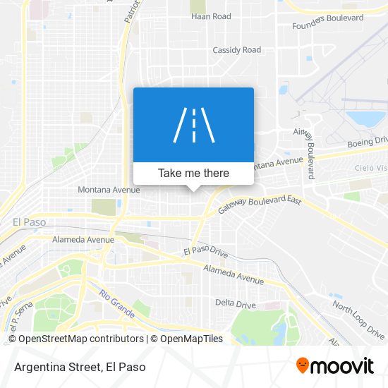 Mapa de Argentina Street