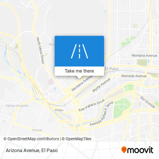 Mapa de Arizona Avenue