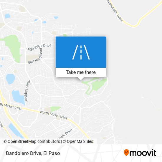 Bandolero Drive map