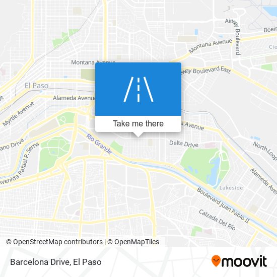 Barcelona Drive map