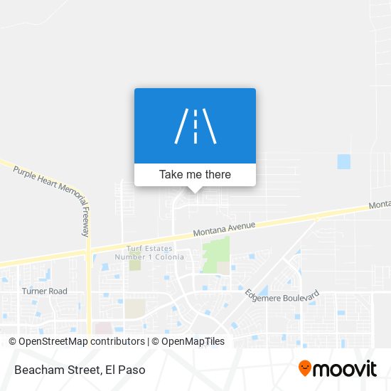 Beacham Street map