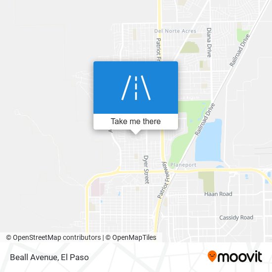 Beall Avenue map