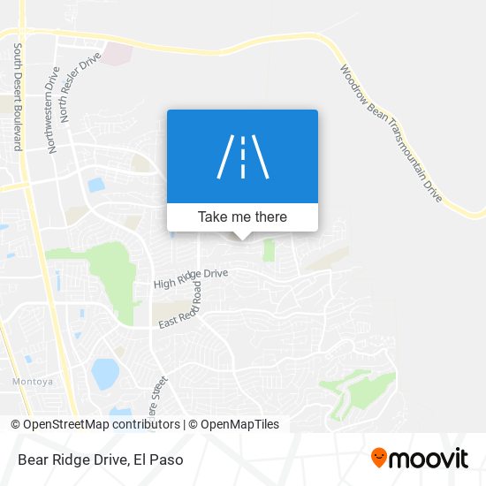 Mapa de Bear Ridge Drive