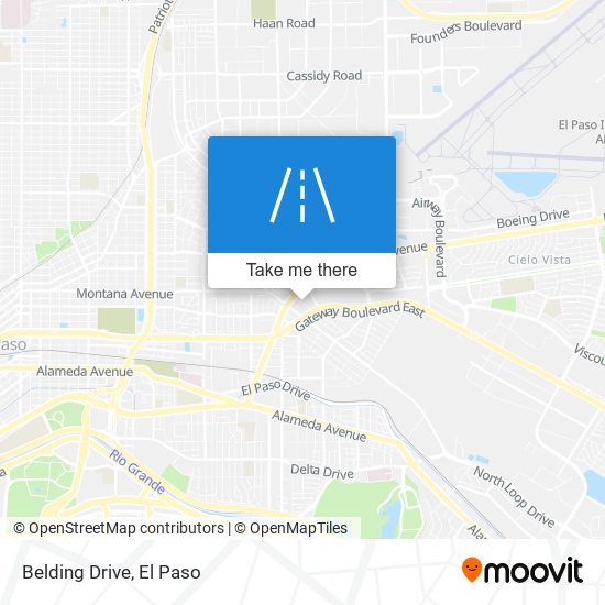 Belding Drive map