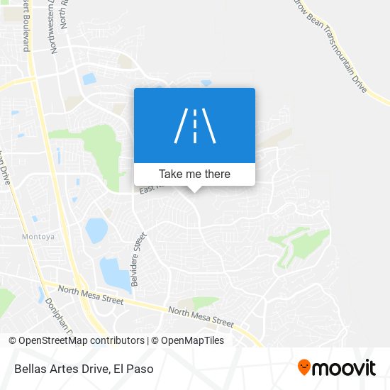 Bellas Artes Drive map