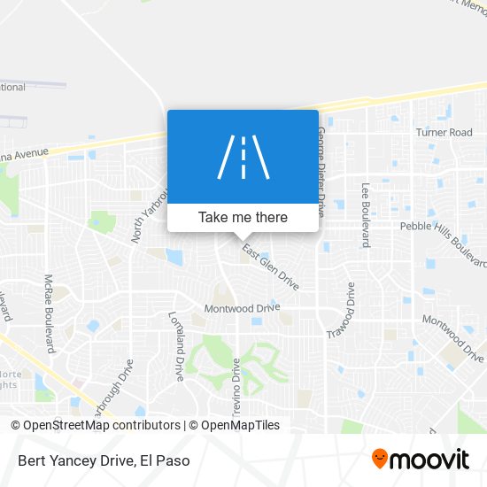 Bert Yancey Drive map