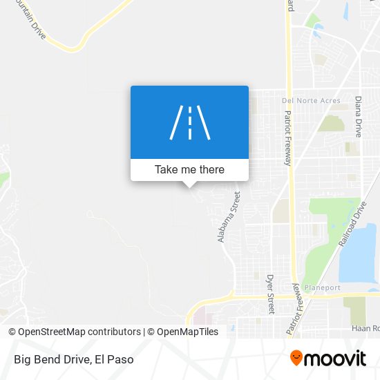 Big Bend Drive map