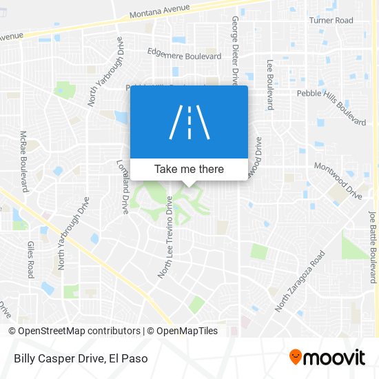 Billy Casper Drive map