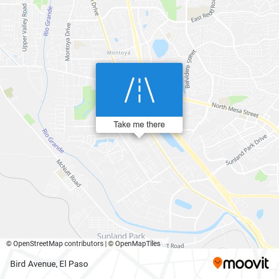 Bird Avenue map