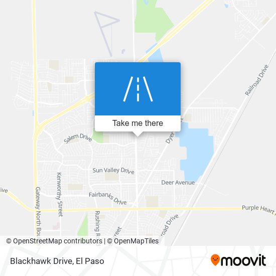 Blackhawk Drive map