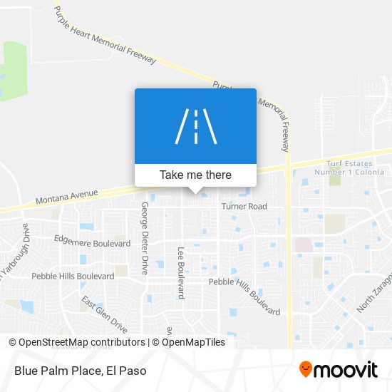 Blue Palm Place map