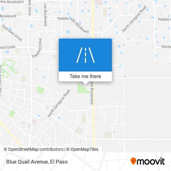 Blue Quail Avenue map