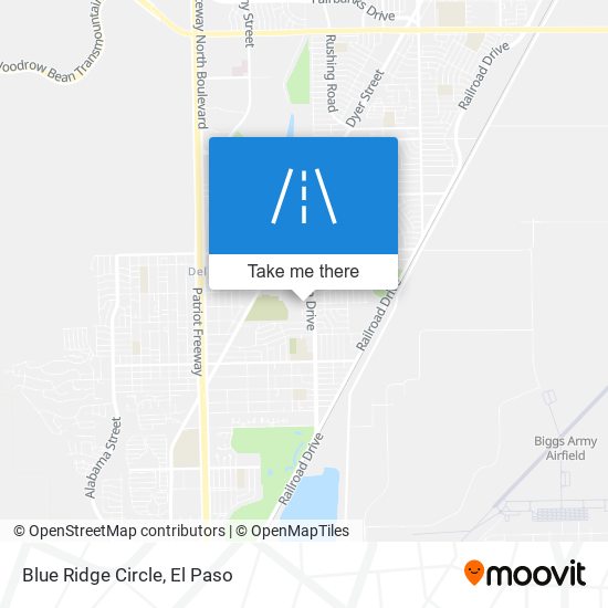 Blue Ridge Circle map