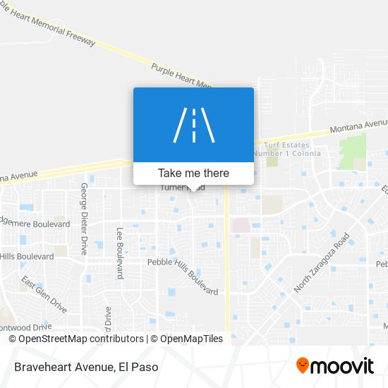 Mapa de Braveheart Avenue