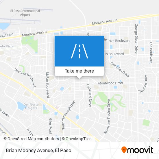 Mapa de Brian Mooney Avenue