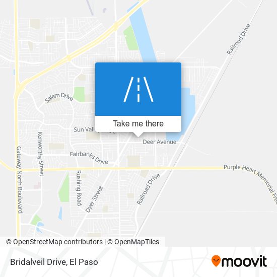 Bridalveil Drive map
