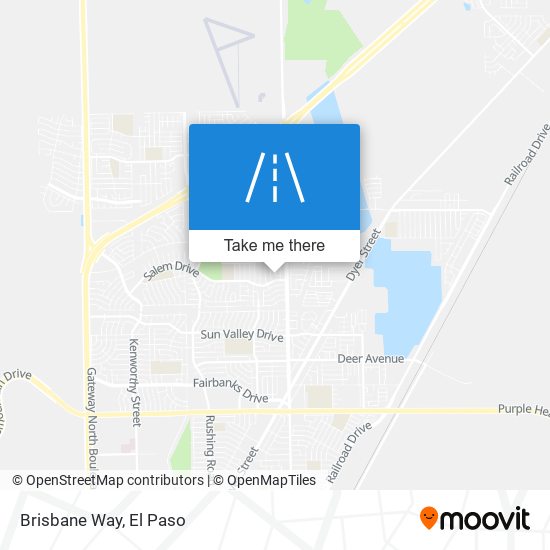 Brisbane Way map