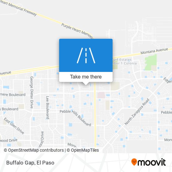 Mapa de Buffalo Gap
