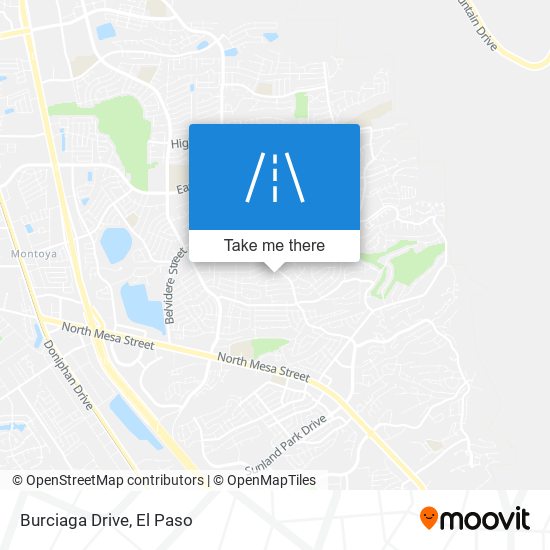 Burciaga Drive map