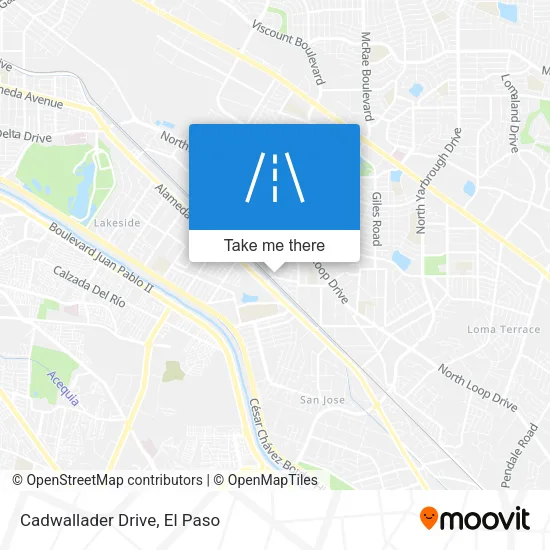Cadwallader Drive map