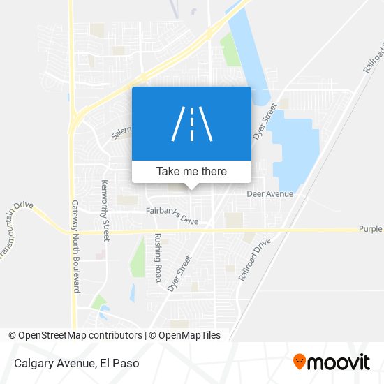 Calgary Avenue map