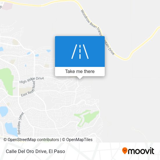 Calle Del Oro Drive map