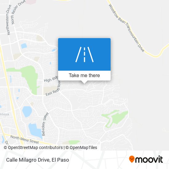 Calle Milagro Drive map