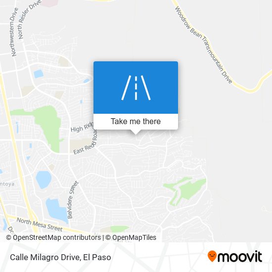 Mapa de Calle Milagro Drive