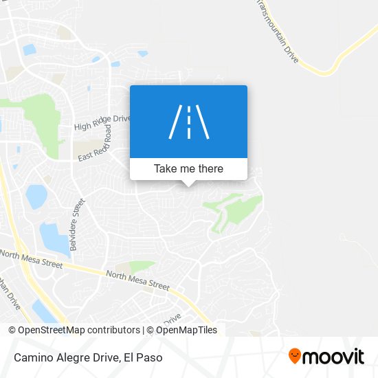 Camino Alegre Drive map