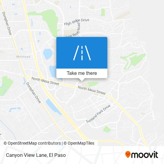 Canyon View Lane map