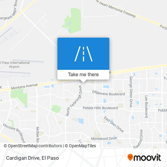 Cardigan Drive map