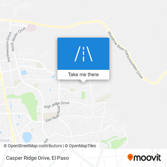 Casper Ridge Drive map