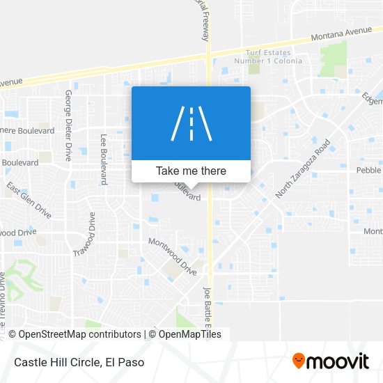 Castle Hill Circle map