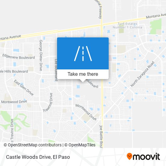 Castle Woods Drive map