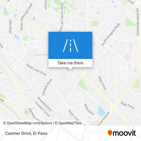 Castner Drive map