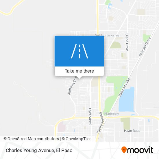 Charles Young Avenue map