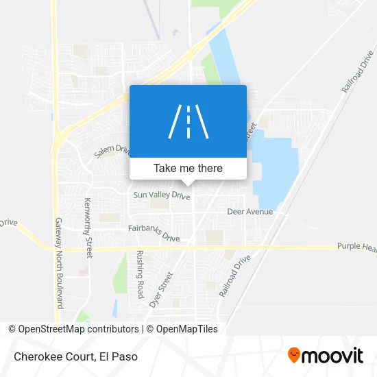 Cherokee Court map