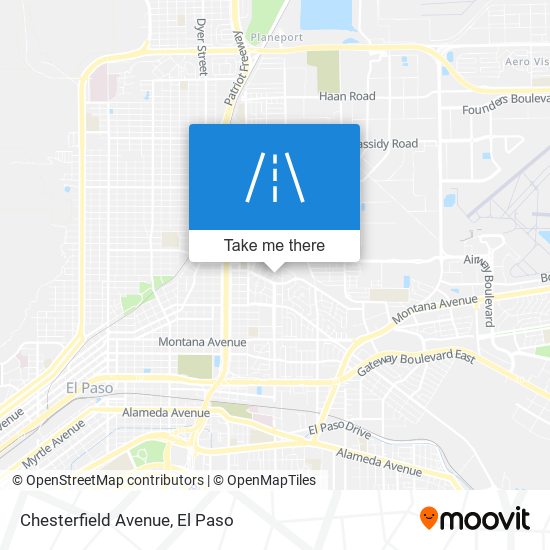 Mapa de Chesterfield Avenue