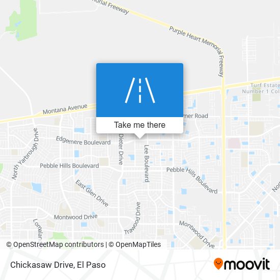 Chickasaw Drive map