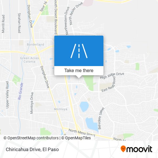 Chiricahua Drive map
