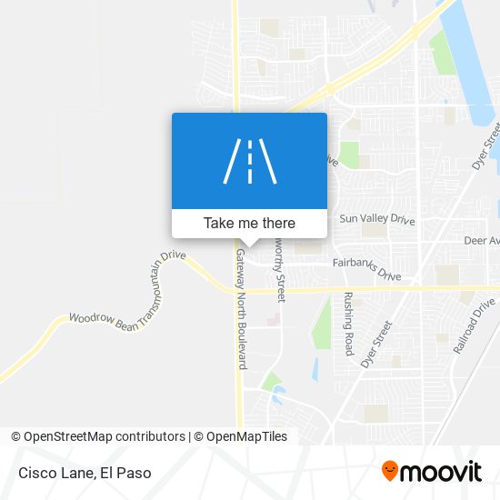 Cisco Lane map