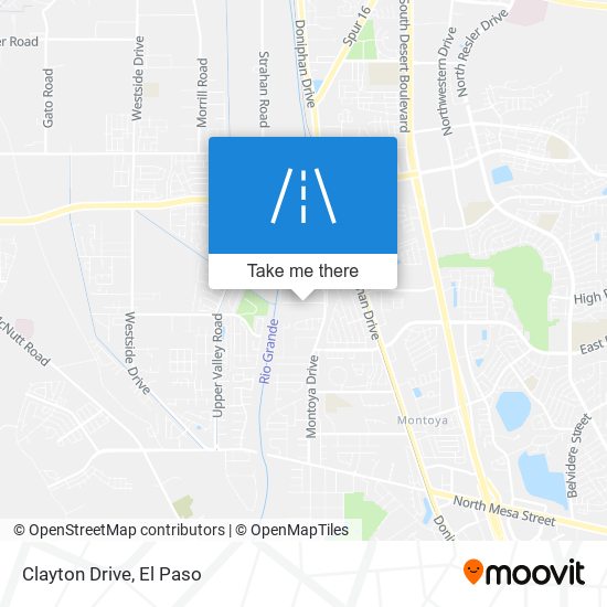 Clayton Drive map