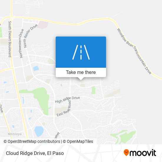 Cloud Ridge Drive map
