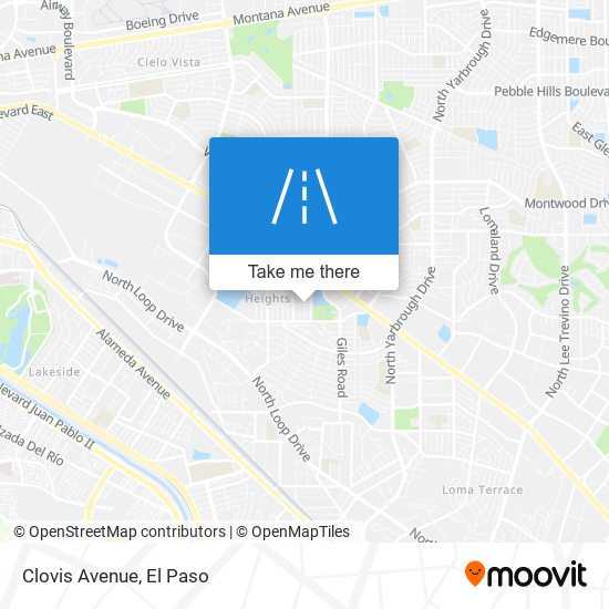 Clovis Avenue map