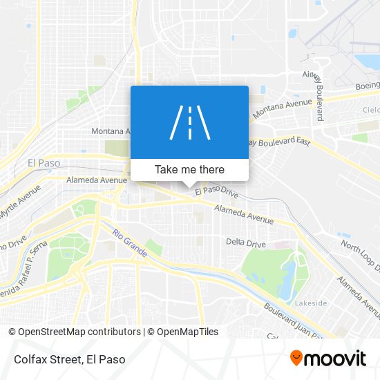 Colfax Street map