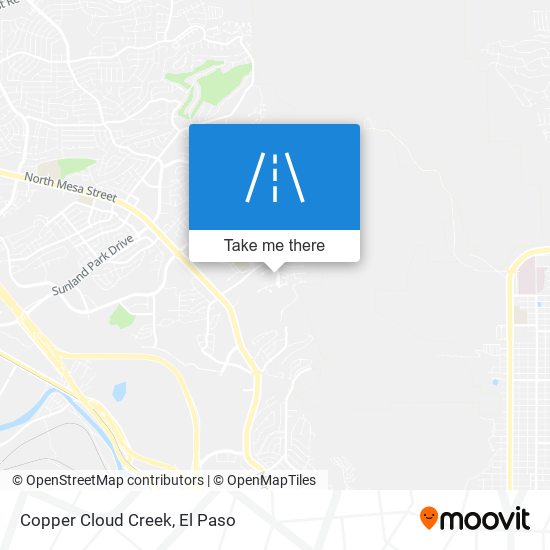 Copper Cloud Creek map