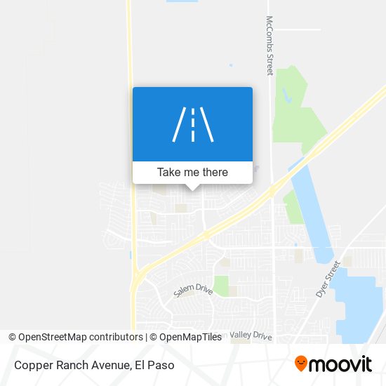 Copper Ranch Avenue map