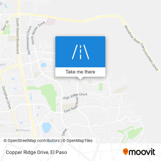 Copper Ridge Drive map