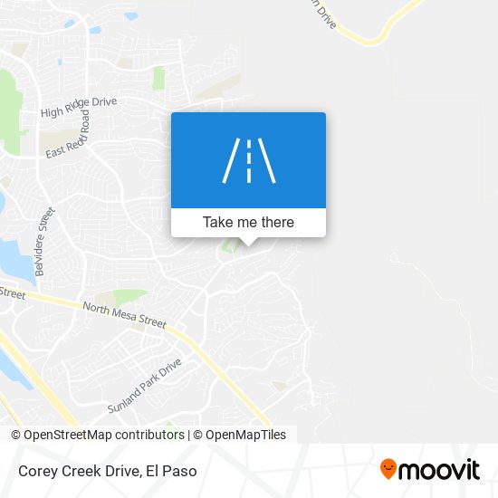 Corey Creek Drive map